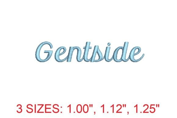 Gentside Embroidery Font