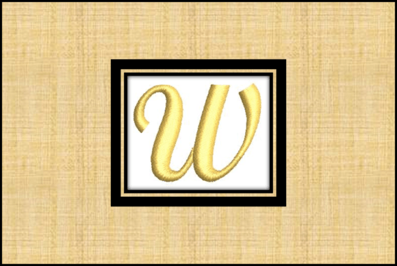 Gold Letter W
