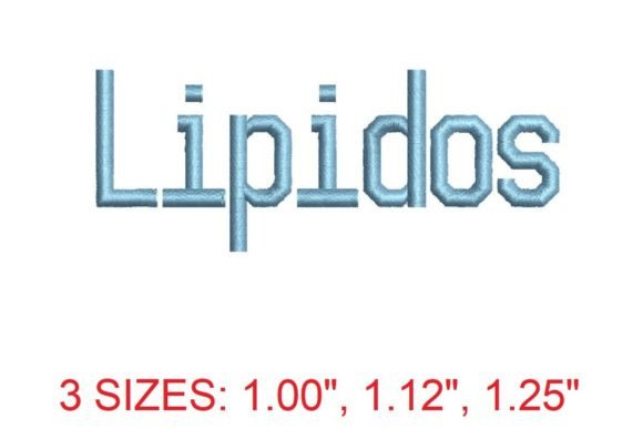 Lipidos Font Review for Seasonal Embroidery