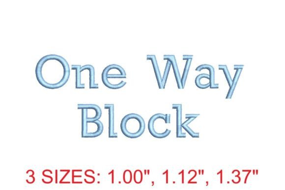 One Way Block Font