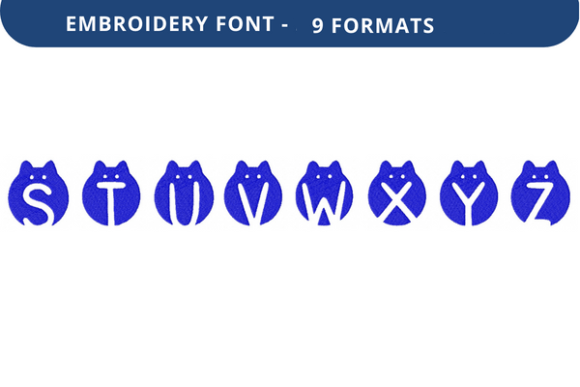 Skulls and Kitties Font S to Z